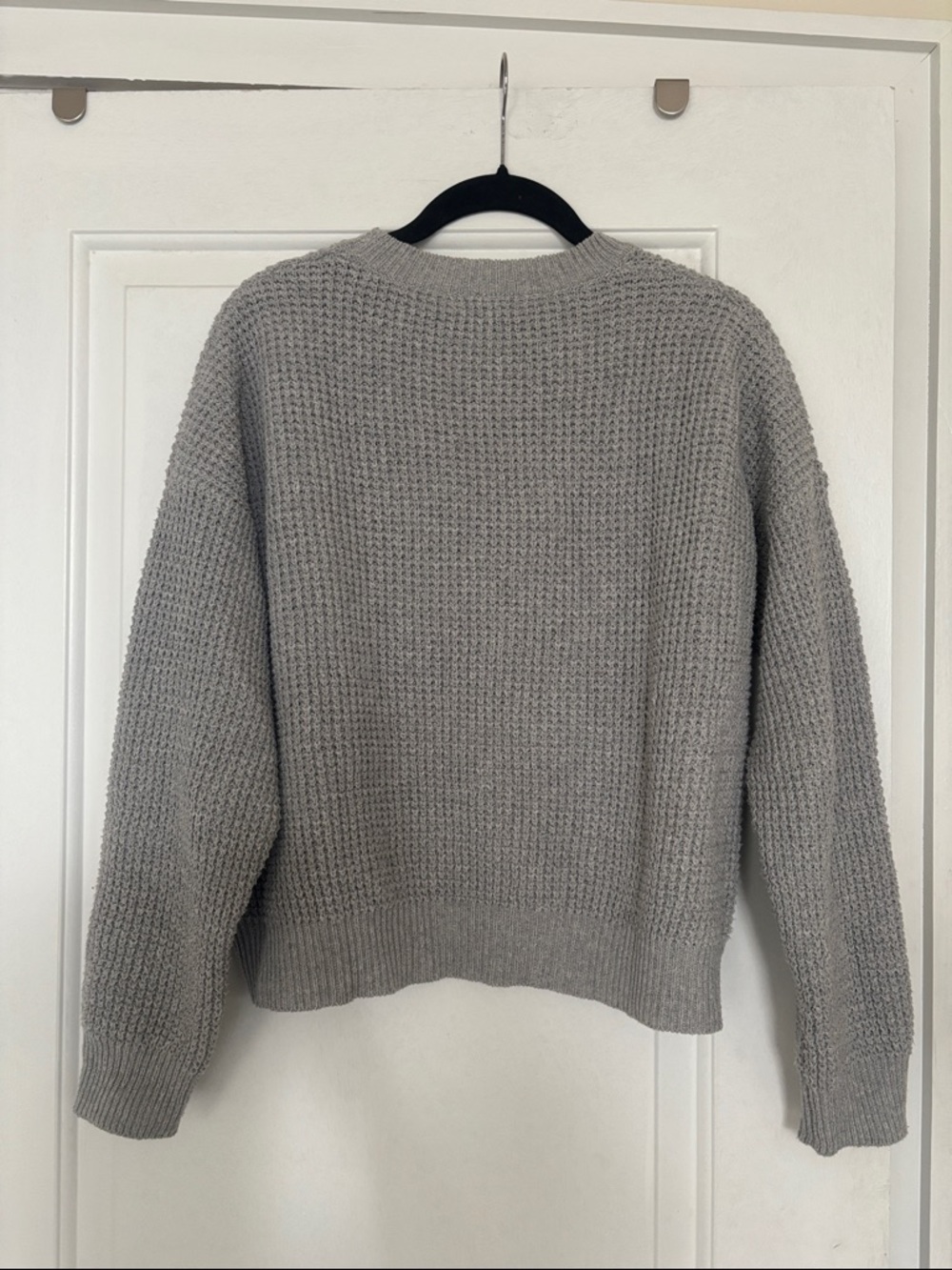 Vintage Grey Sweater with Floral Embroidery Details - Picture 2 of 5